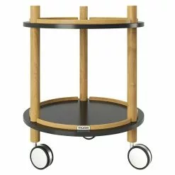 BAUHAUS Phönix Playboy Beistelltisch Carly Ø X H: 40 X 50 Cm, Schwarz, Anzahl Böden: 2 Stk.