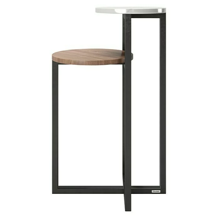 BAUHAUS Phönix Playboy Beistelltisch Cheryl L X B X H: 49 X 49 X 80 Cm, Nussbaum, Anzahl Böden: 2 Stk. 2 BAUHAUS Phönix Playboy Beistelltisch Cheryl L X B X H: 49 X 49 X 80 Cm, Nussbaum, Anzahl Böden: 2 Stk. – Bild 2