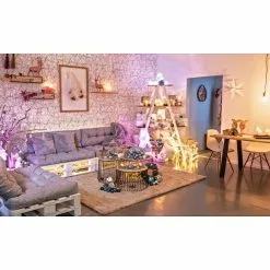 BAUHAUS Beistelltisch Ø X H: 30 X 38 Cm, Natur/Schwarz, Metall -BAUHAUS 12 1056