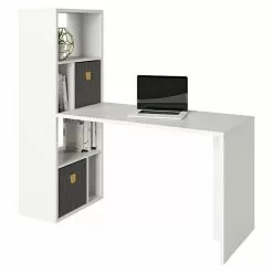 BAUHAUS Phönix Fortuna Regalschreibtisch Weiß, Anzahl Fächer: 6 Stk.