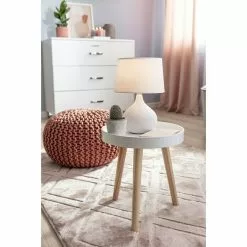 BAUHAUS Phönix Beistelltisch Buffalo Ø X H: 32 X 35 Cm, Weiß -BAUHAUS 12 1079