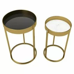 BAUHAUS Phönix Playboy Beistelltisch-Set Mary Gold, 2 -tlg.