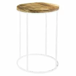 BAUHAUS Beistelltisch Ø X H: 36 X 50 Cm, Mangoholz