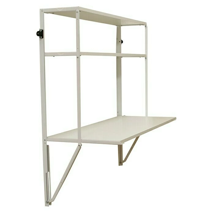 BAUHAUS Simonrack Simonflex Hängeregal L X B X H: 40 X 80 X 112,5 Cm, Einklappbar, Weiß 2 BAUHAUS Simonrack Simonflex Hängeregal L X B X H: 40 X 80 X 112,5 Cm, Einklappbar, Weiß – Bild 2