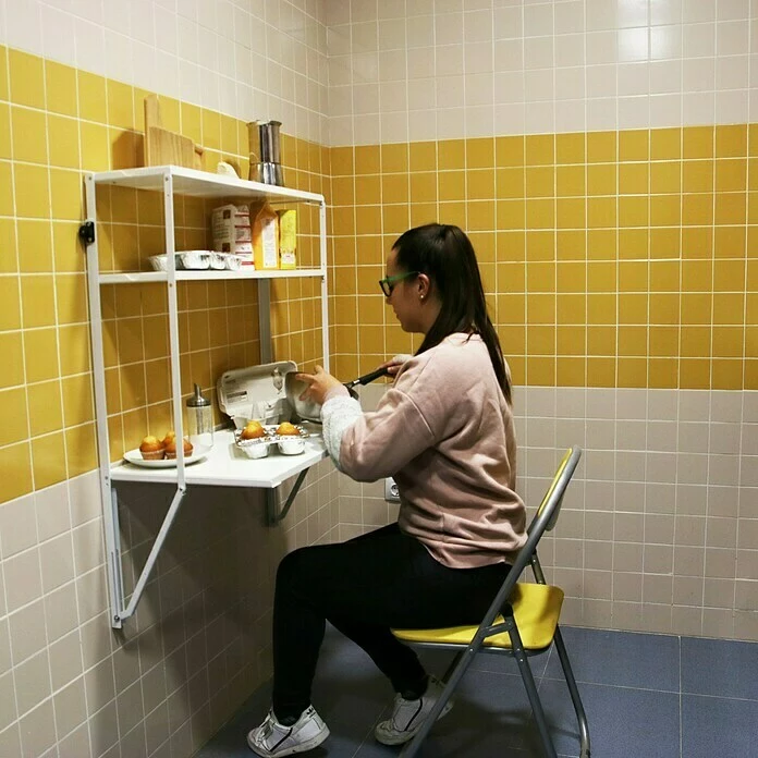 BAUHAUS Simonrack Simonflex Hängeregal L X B X H: 40 X 80 X 112,5 Cm, Einklappbar, Weiß 6 BAUHAUS Simonrack Simonflex Hängeregal L X B X H: 40 X 80 X 112,5 Cm, Einklappbar, Weiß – Bild 6