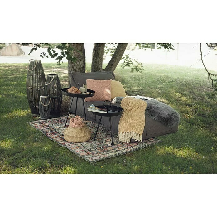 BAUHAUS Beistelltisch Mit Griff Ø X H: 40 X 60 Cm, Schwarz, Metall 2 BAUHAUS Beistelltisch Mit Griff Ø X H: 40 X 60 Cm, Schwarz, Metall – Bild 2