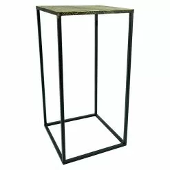 BAUHAUS Beistelltisch L X B X H: 25 X 25 X 50 Cm, Gold/Schwarz, Metall