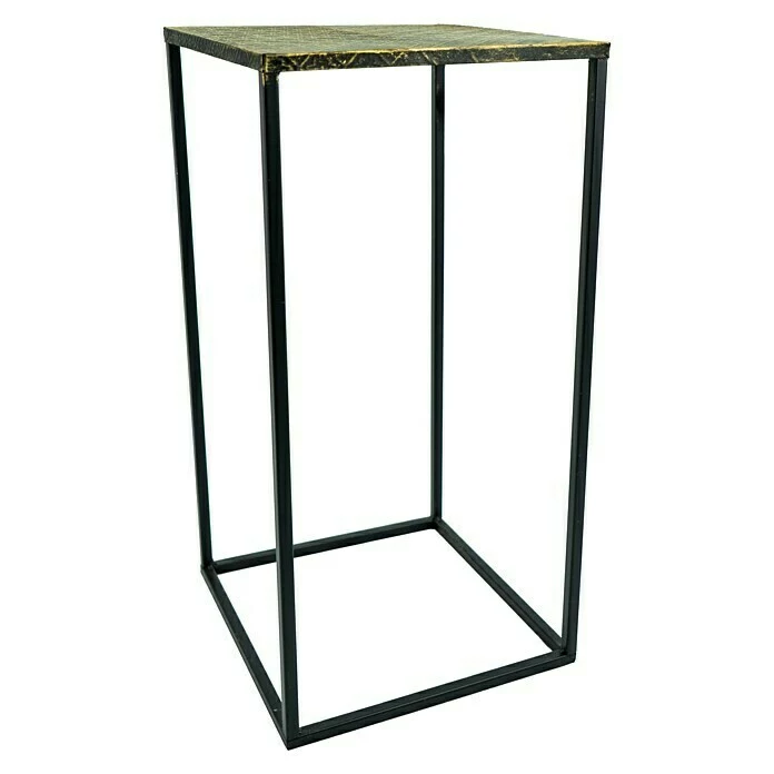 BAUHAUS Beistelltisch L X B X H: 25 X 25 X 50 Cm, Gold/Schwarz, Metall 1 BAUHAUS Beistelltisch L X B X H: 25 X 25 X 50 Cm, Gold/Schwarz, Metall