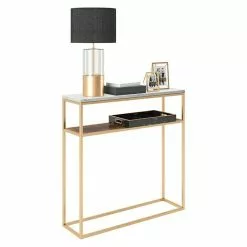 BAUHAUS Phönix Playboy Beistelltisch Candy L X B X H: 30 X 105 X 95 Cm, Gold -BAUHAUS 12 1134