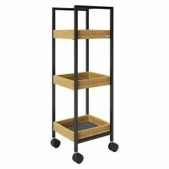 BAUHAUS Phönix Playboy Beistellwagen Nancy L X B X H: 27 X 28,2 X 88,5 Cm, Braun