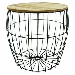 BAUHAUS Beistelltisch Ø X H: 35 X 37 Cm, Mitteldichte Holzfaserplatte (MDF)