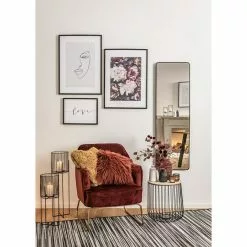 BAUHAUS Beistelltisch Ø X H: 36 X 41 Cm, Natur/Schwarz, Metall -BAUHAUS 12 1161