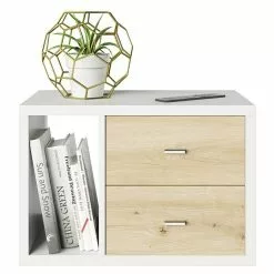 BAUHAUS Phönix Fortuna Beistelltisch L X B X H: 34 X 58 X 39,2 Cm, Weiß, Mit Schubladeneinsatz