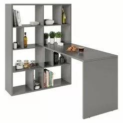 BAUHAUS Phönix Fortuna Regalschreibtisch Grau, Anzahl Fächer: 12 Stk.