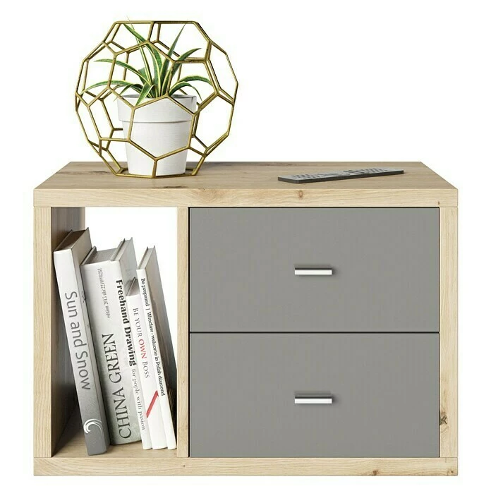 BAUHAUS Phönix Fortuna Beistelltisch L X B X H: 34 X 58 X 39,2 Cm, Eiche, Mit Schubladeneinsatz 1 BAUHAUS Phönix Fortuna Beistelltisch L X B X H: 34 X 58 X 39,2 Cm, Eiche, Mit Schubladeneinsatz