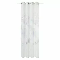 BAUHAUS Expo Ambiente Ösenschal Merle 135 X 245 Cm, 100 % Polyester, Weiß/Lila