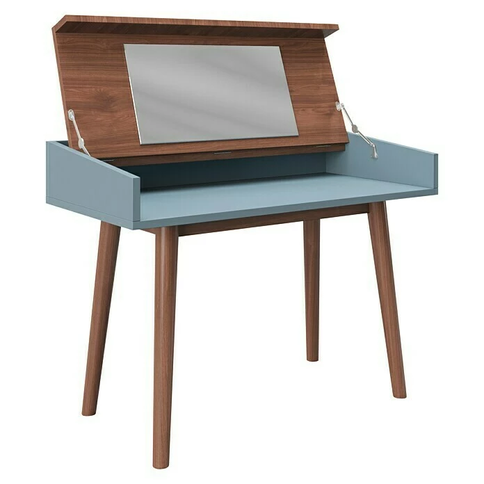 BAUHAUS Phönix Playboy Schminktisch Henriette L X B X H: 50 X 100 X 75 Cm, Nussbaum, Spiegel 1 BAUHAUS Phönix Playboy Schminktisch Henriette L X B X H: 50 X 100 X 75 Cm, Nussbaum, Spiegel