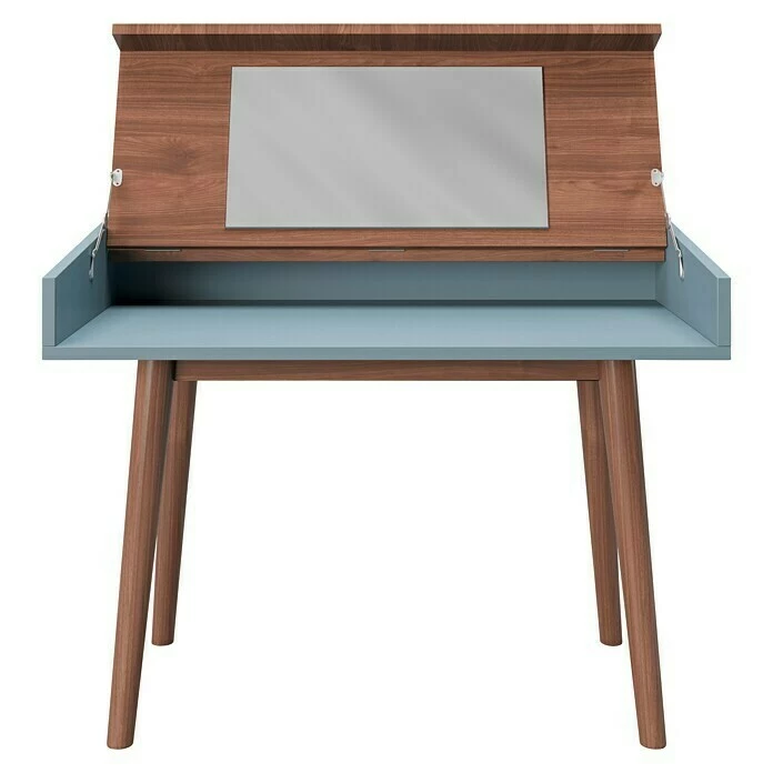 BAUHAUS Phönix Playboy Schminktisch Henriette L X B X H: 50 X 100 X 75 Cm, Nussbaum, Spiegel 4 BAUHAUS Phönix Playboy Schminktisch Henriette L X B X H: 50 X 100 X 75 Cm, Nussbaum, Spiegel – Bild 4