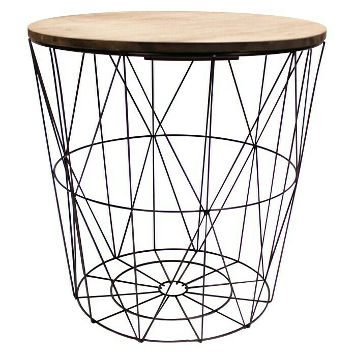 BAUHAUS Beistelltisch Ø X H: 34 X 35 Cm, Mitteldichte Holzfaserplatte (MDF), Schwarz 1 BAUHAUS Beistelltisch Ø X H: 34 X 35 Cm, Mitteldichte Holzfaserplatte (MDF), Schwarz