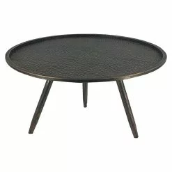 BAUHAUS Beistelltisch Metall Ø X H: 91 X 40 Cm, Anthrazit