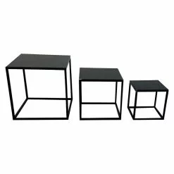 BAUHAUS 64 BAUHAUS Beistelltisch Cube 18 X 18 X 18 Cm, Schwarz, Metall