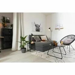 BAUHAUS Beistelltisch Cube 18 X 18 X 18 Cm, Schwarz, Metall -BAUHAUS 12 1227