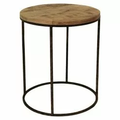 BAUHAUS Holztisch Rund Ø X H: 40 X 53 Cm, Material Tischplatte: Mangoholz