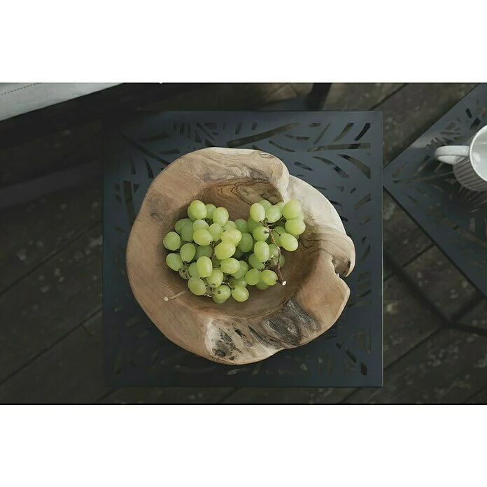 BAUHAUS Beistelltisch Blätter 30 X 30 X 30 Cm, Schwarz, Metall 3 BAUHAUS Beistelltisch Blätter 30 X 30 X 30 Cm, Schwarz, Metall – Bild 3