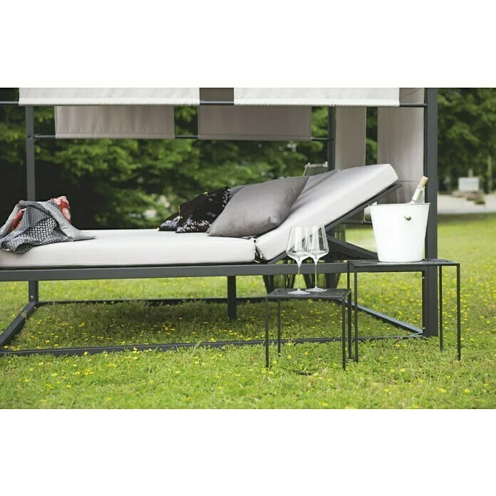 BAUHAUS Beistelltisch Blätter 30 X 30 X 30 Cm, Schwarz, Metall 5 BAUHAUS Beistelltisch Blätter 30 X 30 X 30 Cm, Schwarz, Metall – Bild 5