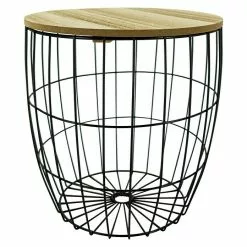 BAUHAUS Beistelltisch Ø X H: 30 X 32 Cm, Mitteldichte Holzfaserplatte (MDF)