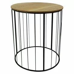 BAUHAUS Beistelltisch Rund Ø X H: 45 X 55 Cm, Holz, Braun