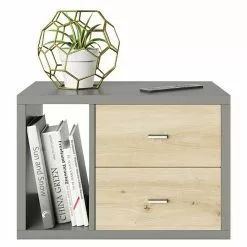 BAUHAUS Phönix Fortuna Beistelltisch L X B X H: 34 X 58 X 39,2 Cm, Grau, Mit Schubladeneinsatz