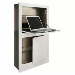 BAUHAUS Phönix Wandschreibtisch Milano L X B X H: 20 X 81 X 128,5 Cm, Natur/Weiß