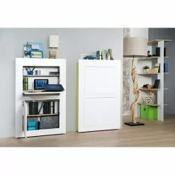 BAUHAUS Phönix Wandschreibtisch Milano L X B X H: 20 X 81 X 128,5 Cm, Natur/Weiß -BAUHAUS 12 1283