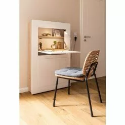 BAUHAUS Phönix Wandschreibtisch Milano L X B X H: 20 X 81 X 128,5 Cm, Natur/Weiß -BAUHAUS 12 1286