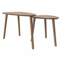 BAUHAUS Phönix Playboy Couchtisch Kayla Nussbaum, 2 -tlg.