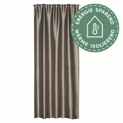 BAUHAUS Elbersdrucke Verdunkelungsvorhang Deep Shade 140 X 255 Cm, 100 % Polyester, Taupe