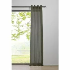 BAUHAUS Ösenschal Transparent B X H: 135 X 245 Cm, 100 % Polyester, Grau
