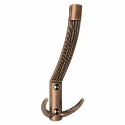 BAUHAUS Siro Garderobenhaken 2213/ZN58 L X B X H: 60 X 148 X 66 Mm, Anzahl Haken: 3 Stk., Bronze