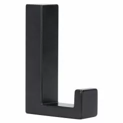 BAUHAUS Siro Garderobenhaken L X B X H: 15 X 61 X 40 Mm, Anzahl Haken: 1 Stk., Schwarz