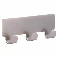 BAUHAUS Siro Hakenleiste 2178-114ZN4KV1S 114 X 16 Mm, Anzahl Haken: 3 Stk., Vernickelt Matt -BAUHAUS 12 1351