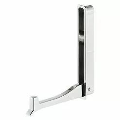 BAUHAUS Garderobenhaken L X B: 13 X 93 Mm, Zinkdruckguss, Wandmontage, Silber