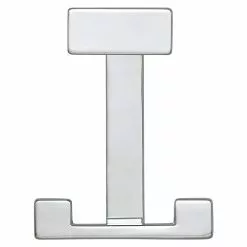 BAUHAUS Siro Garderobenhaken 2324/ZN1 L X B X H: 70 X 92 X 80 Mm, Anzahl Haken: 1 Stk., Farbe: Chrom -BAUHAUS 12 1364