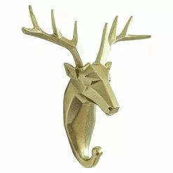 BAUHAUS Garderobenhaken Rentier L X B X H: 16 X 6,2 X 17 Cm, Gold