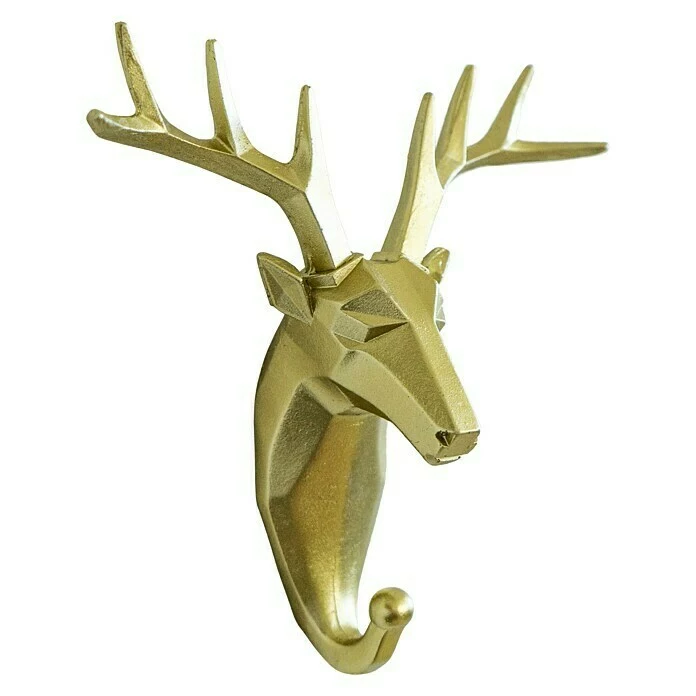 BAUHAUS Garderobenhaken Rentier L X B X H: 16 X 6,2 X 17 Cm, Gold 4 BAUHAUS Garderobenhaken Rentier L X B X H: 16 X 6,2 X 17 Cm, Gold – Bild 4