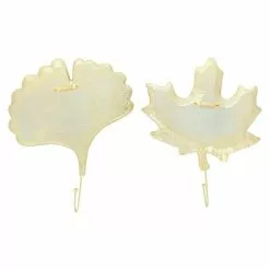 BAUHAUS Garderobenhaken Set Ginko/Ahorn L X B X H: 20 X 3,5 X 25 Cm, Gold -BAUHAUS 12 1431