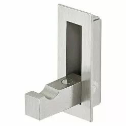 BAUHAUS Kleiderhaken L X B: 56 X 27 Mm, Edelstahlfarben