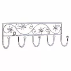 BAUHAUS Siro Garderobenleiste 2165-260ZN1JE 7 L X B X H: 260 X 90 X 50 Mm, Anzahl Haken: 5 Stk., Silber -BAUHAUS 12 1449