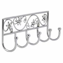 BAUHAUS Siro Garderobenleiste 2165-260ZN1JE 7 L X B X H: 260 X 90 X 50 Mm, Anzahl Haken: 5 Stk., Silber -BAUHAUS 12 1450