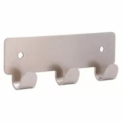 BAUHAUS Siro Hakenleiste L X H: 114 X 41 Mm, Anzahl Haken: 3 Stk., Vernickelt